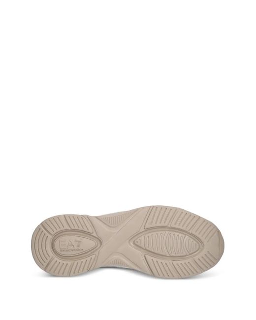 EA7 Natural Cut-Out-Effect Sneakers