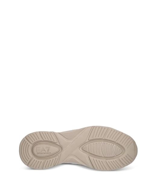 EA7 Natural Cut-Out-Effect Sneakers