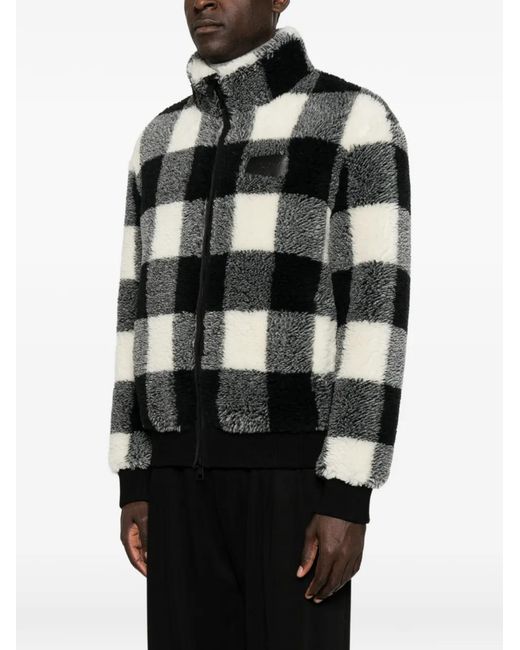Givenchy Black Check-Pattern Jacket for men