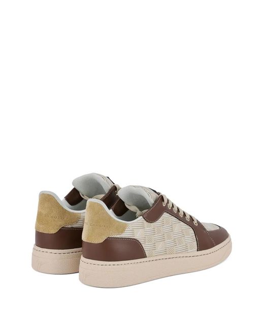 Giuseppe Zanotti Natural Gz Biarritz Monogram Sneakers for men