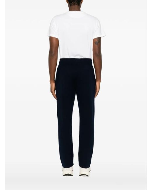 Fedeli Blue Davis Drawstring Track Pants for men