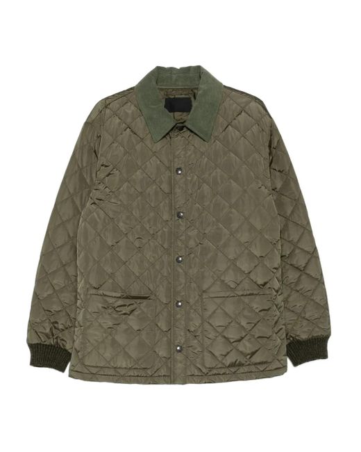 Plumífero con motivo a rombos Prada de hombre de color Green
