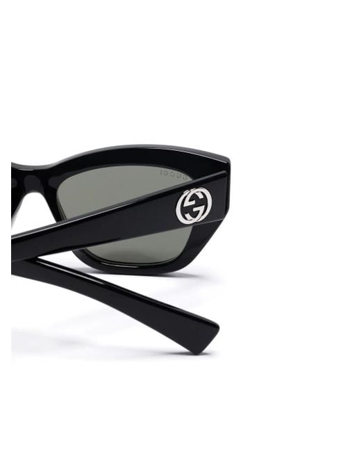 Gucci Black Square-Frame Sunglasses