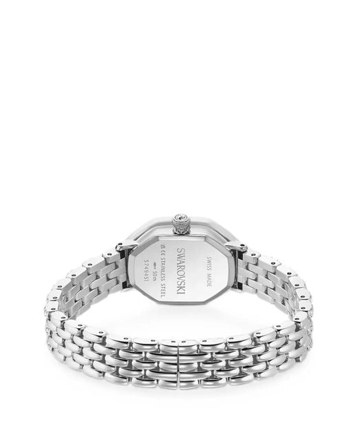 Swarovski White Dextera Crystal-Embellished Octagonal 32Mm Watch