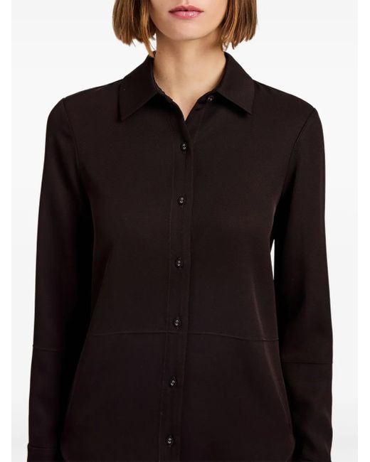 Proenza Schouler Black Maddi Button-Down Collared Shirt