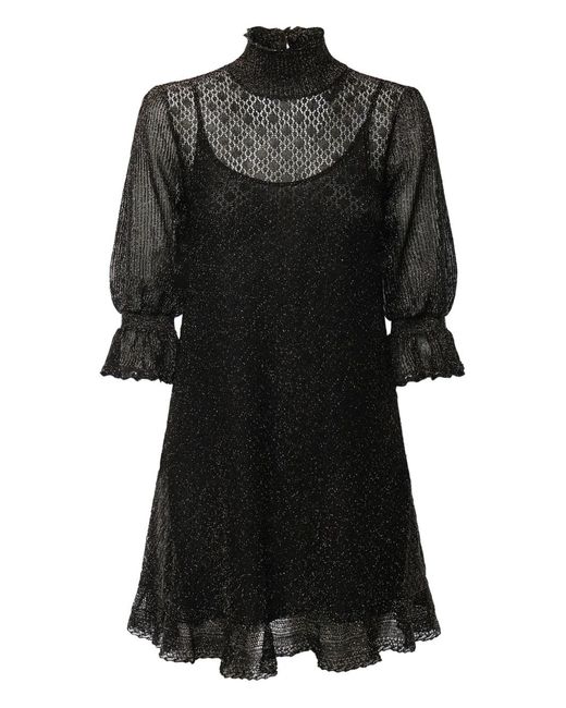 summer black mini dress Divine Black Lace Embellished Crew-Neck Mini Dress – Club L London