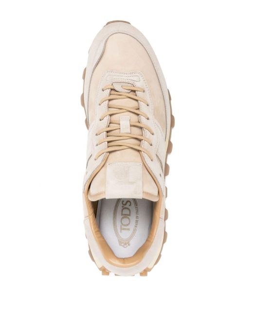 Tod's Pink Neutral 1t Suede Sneakers for men