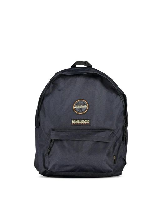 Napapijri Blue Voyage Logo-Patch Backpack for men