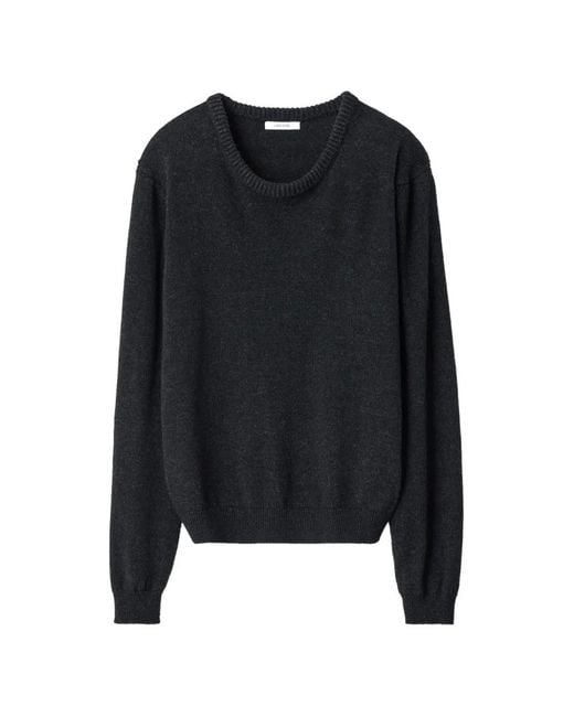 Lemaire Black Crew-Neck Sweater for men