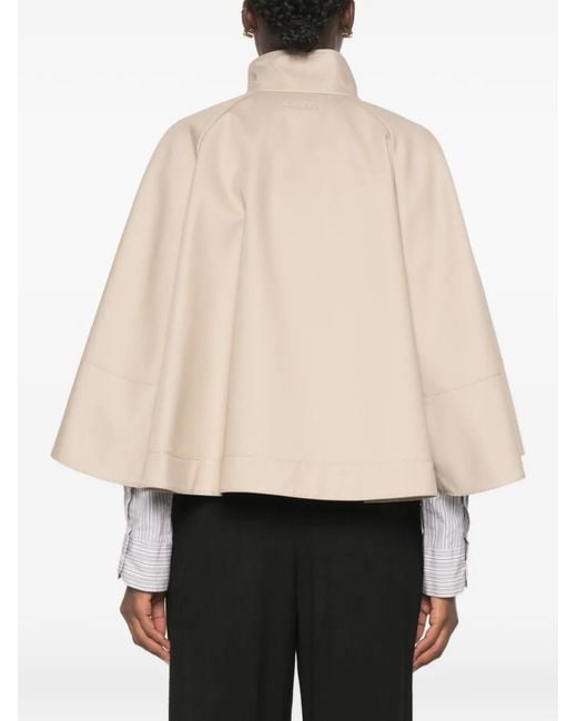 Capa De Gabardina De Algodón Max Mara de color Natural