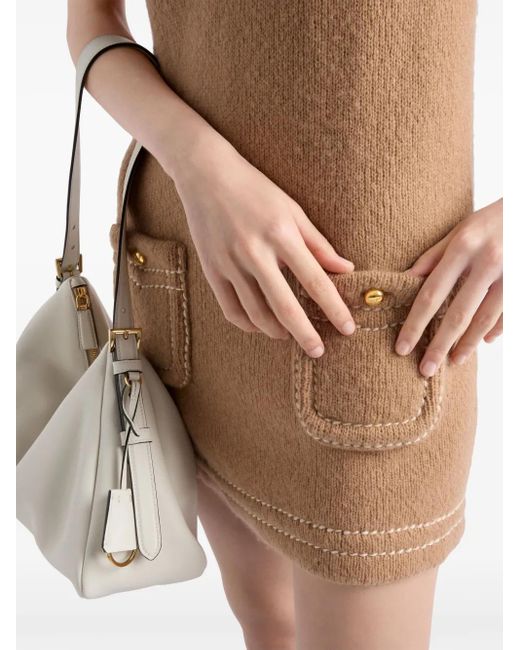 Prada Brown Cashmere Mini Dress