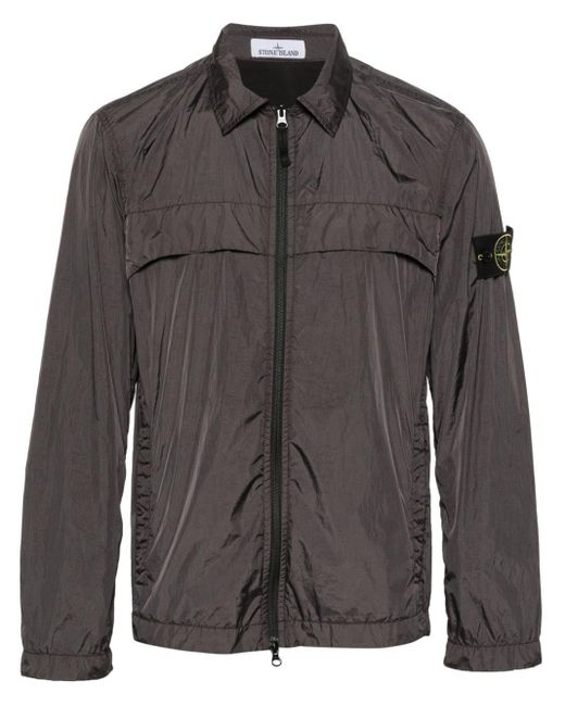 Stone Island Black Compass-motif Jacket for men