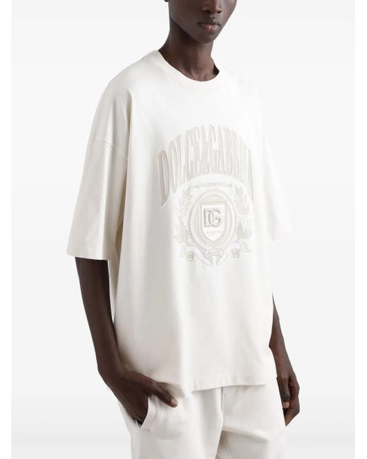Dolce & Gabbana White T-Shirt M/Corta Giro for men