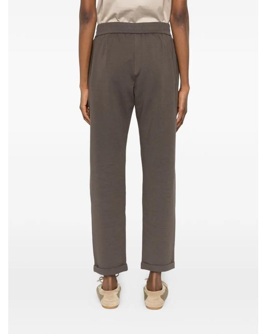 Brunello Cucinelli Gray Drawstring Trousers