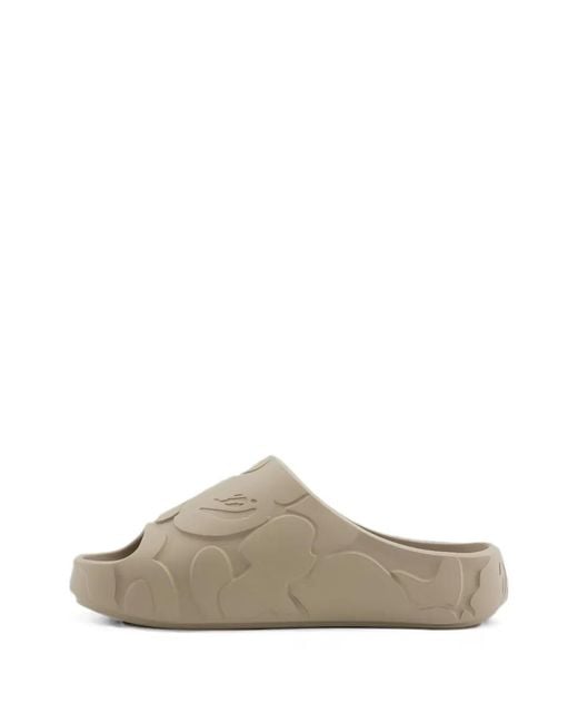 A Bathing Ape Natural Camo Embossed Slides for men