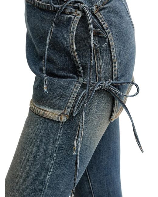 Miss Sixty Blue Layered Flared Jeans