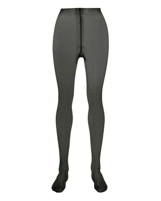 Maison Close Plumetis Glossy タイツ Gray