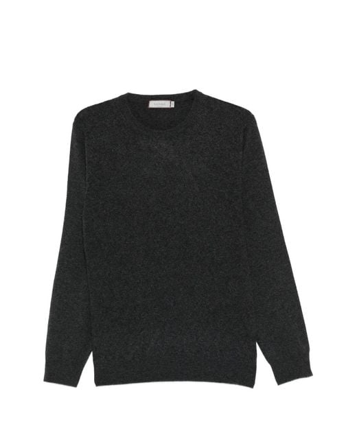 Canali Black Crew-Neck Sweater for men