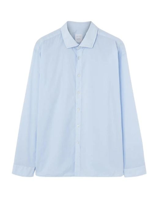 Xacus Blue Button-Up Shirt for men