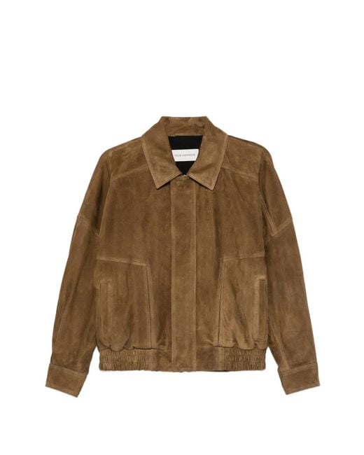 Nour Hammour Brown Dalma Suede Jacket