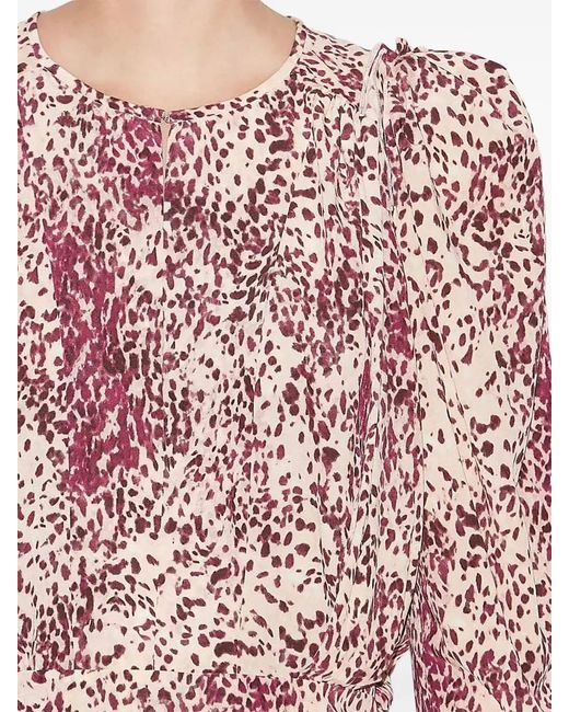 Isabel Marant Red Zarga Blouse