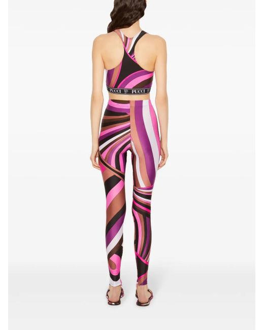 Emilio Pucci アブストラクトパターン クロップドトップ Pink