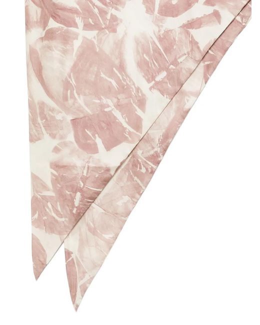 Alysi Pink Floral Scarf