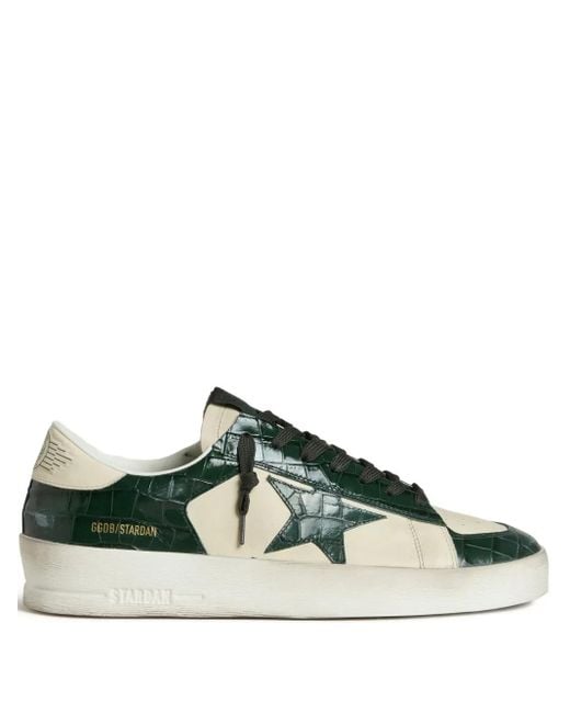 Golden Goose Deluxe Brand Green Star-Detail Sneakers for men