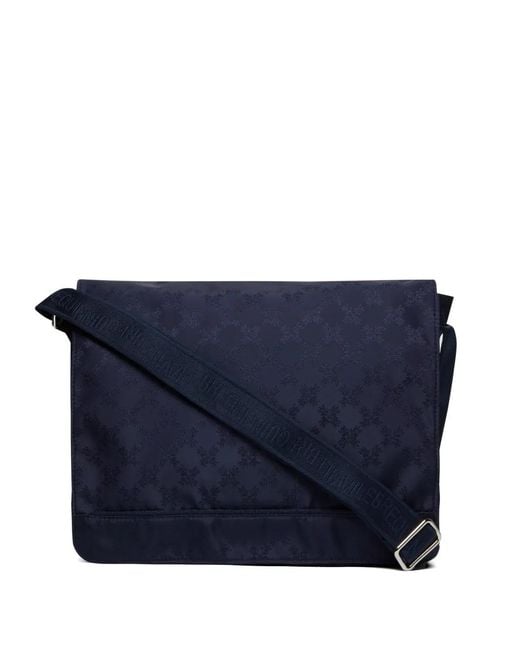 Borsa Messenger Con Monogramma di Vilebrequin in Blue