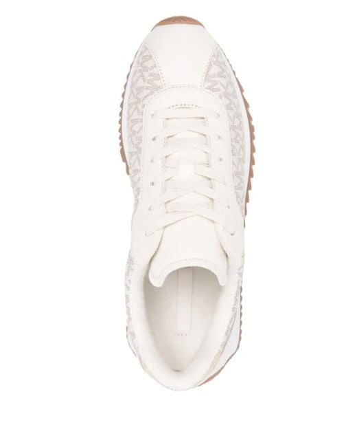 Zapatillas con cordones y monograma Michael Kors de color White