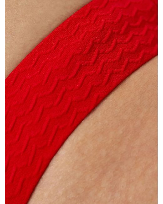 Melissa Odabash Red Maine Bikini Bottoms
