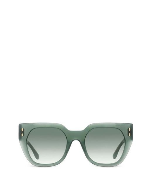 Isabel Marant Green 158/S Round-Square Sunglasses