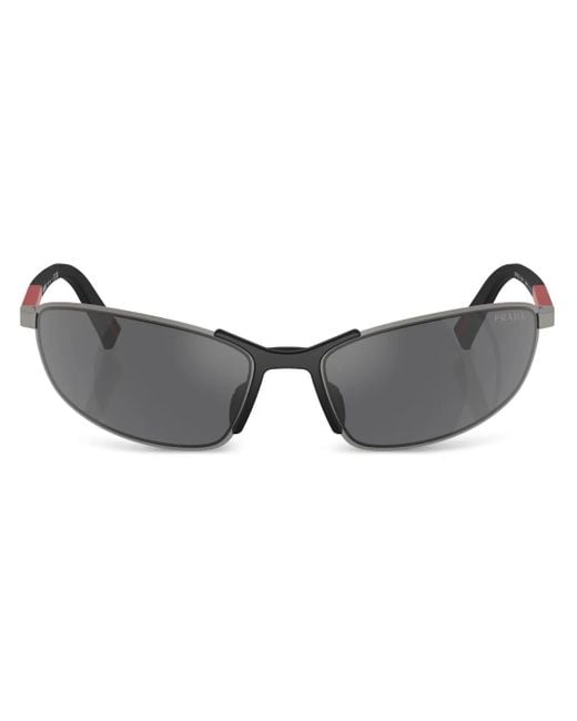 Prada Gray Linea Rossa Sunglasses for men