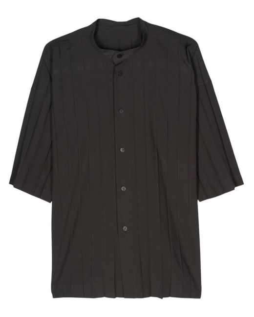 Chemise Edge à plis marqués Homme Plissé Issey Miyake pour homme en coloris Black