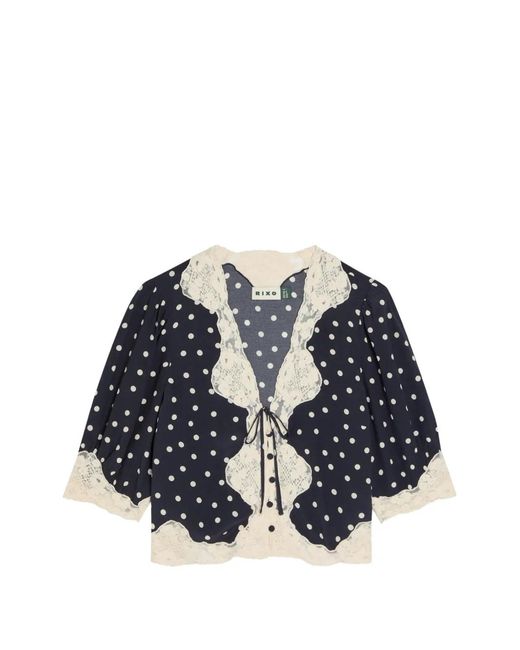 Blusa Ursula Rixo de color Blue