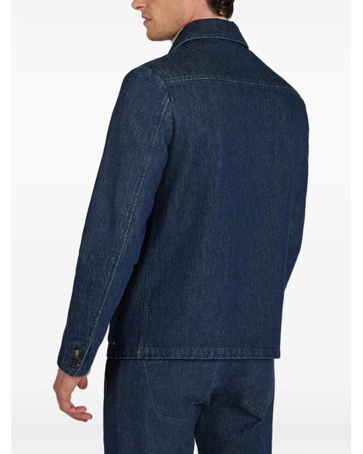 Slowear Blue Veste Incotex Division En Jean for men