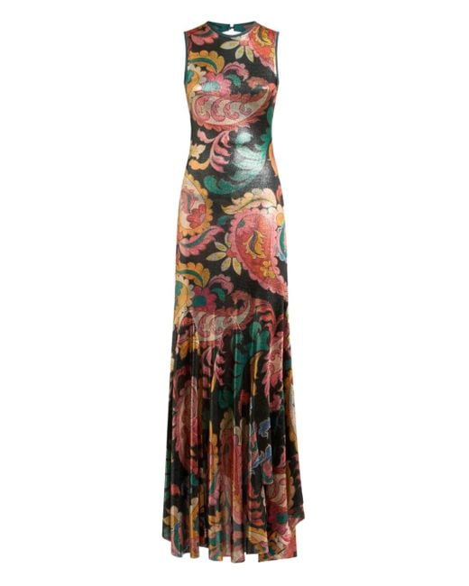 Etro Jurk Met Paisley-Print in het White