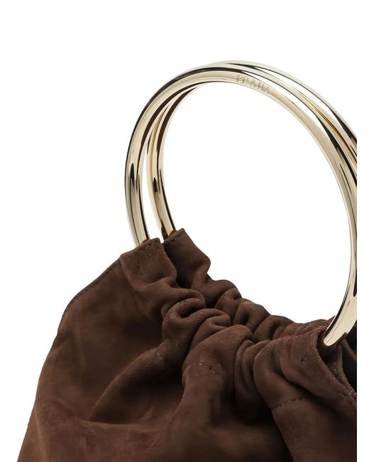 Borsa A Secchiello Mini di Prada in Brown