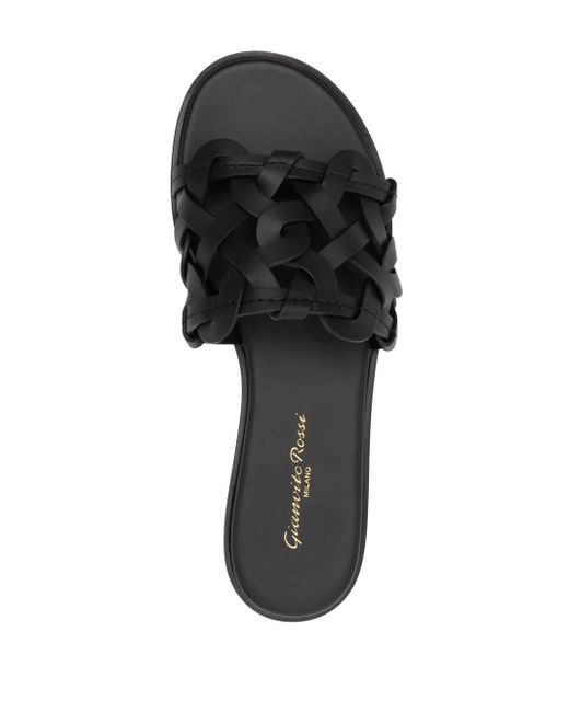Gianvito Rossi Black Amalfi Sandals