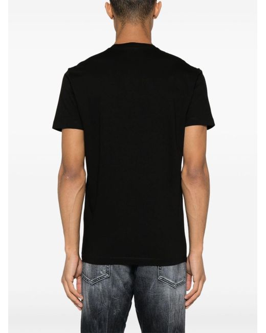 DSquared² T-shirt Met Logopatch in het Black voor heren