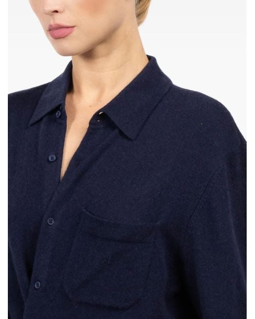 CISSA Button-Down Blouse in het Blue