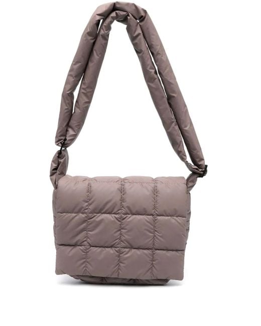 VEE COLLECTIVE Gray Padded Crossbody Bag
