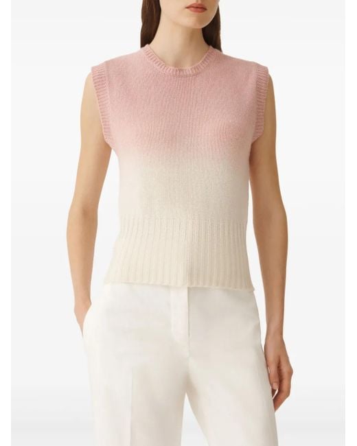 Fabiana Filippi Pink Gradient Effect Vest