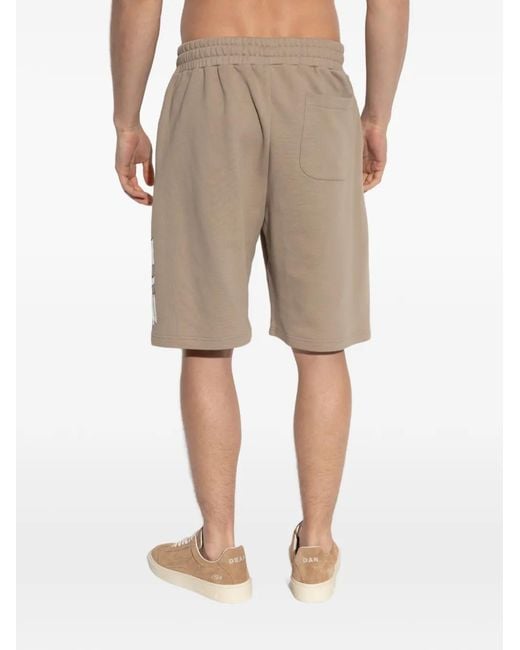 EA7 Natural Logo Track Shorts for men
