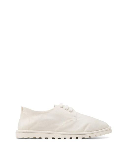 Marsèll White Sancrispa Lace-Up Derby Shoes