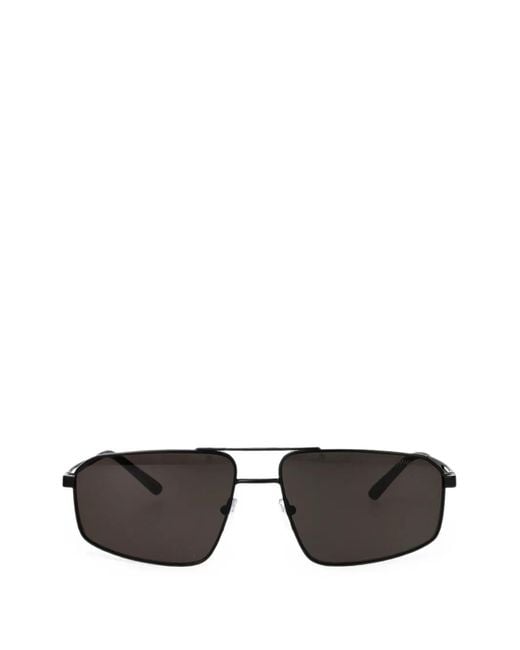 Emporio Armani Gray Pilot-Frame Sunglasses for men