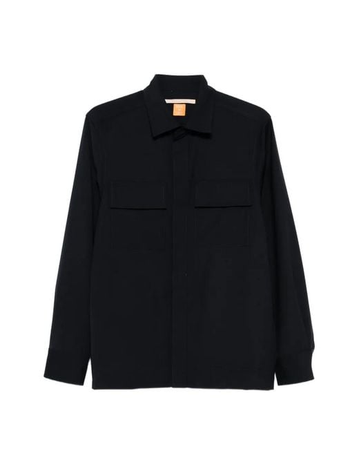 hindustrie Black Surchemise À Poches Poitrine for men