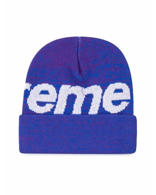 Supreme Blue Big Logo Beanie "Fw 21" Sneakers
