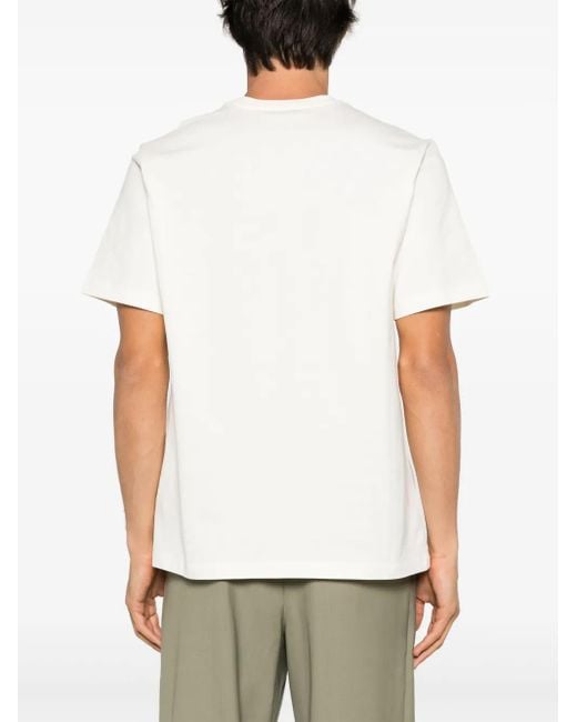 MSGM White T-Shirt With Logo for men