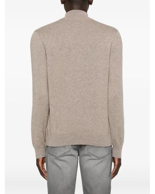 Brioni Natural High-Neck Sweater for men